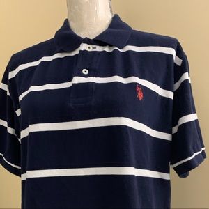 US- POLO  Assn Men blue and white Striped